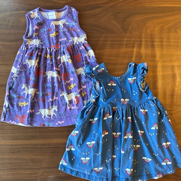 Hanna Andersson Other - Hanna Andersson girls set of 2 rainbow and floral dresses